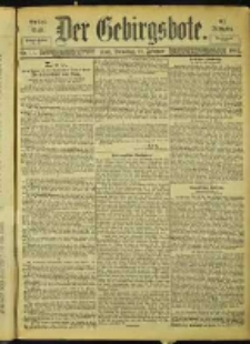Der Gebirgsbote, 1901, nr 15