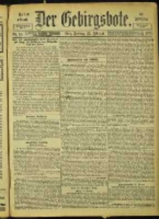 Der Gebirgsbote, 1901, nr 16