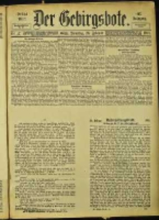 Der Gebirgsbote, 1901, nr 17