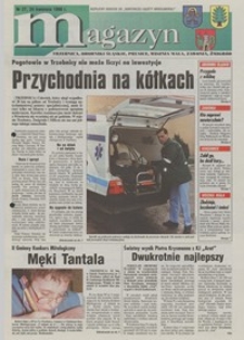 Magazyn : Trzebnica, Oborniki Śląskie, Prusice, Wisznia Mała, Zawonia, Żmigród : bezpłatny dodatek do "Robotniczej Gazety Wrocławskiej", 1998, nr 27 [24.04]