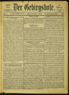 Der Gebirgsbote, 1901, nr 20