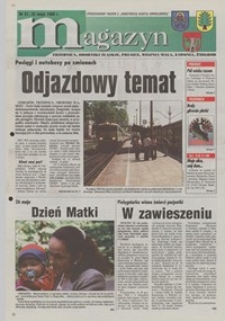 Magazyn : Trzebnica, Oborniki Śląskie, Prusice, Wisznia Mała, Zawonia, Żmigród : bezpłatny dodatek do "Robotniczej Gazety Wrocławskiej", 1998, nr 31 [22.05]