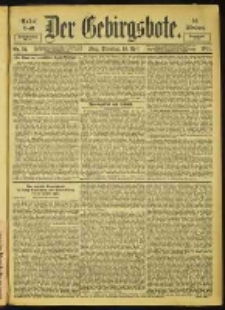 Der Gebirgsbote, 1901, nr 31