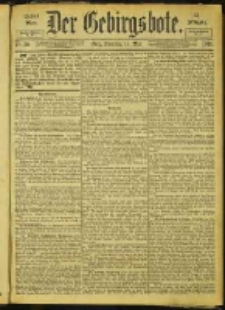 Der Gebirgsbote, 1901, nr 39