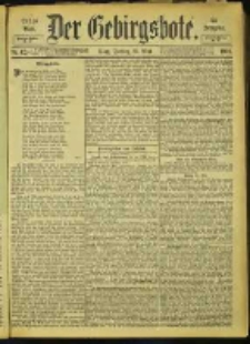 Der Gebirgsbote, 1901, nr 42/43