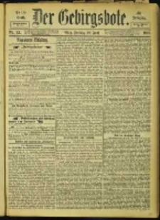 Der Gebirgsbote, 1901, nr 52
