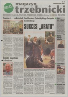 Magazyn Trzebnicki : Oborniki Śląskie, Prusice, Trzebnica, Wisznia Mała, Zawonia, Żmigród : dodatek do "Gazety Wrocławskiej", 1998, nr 50 [2.10]