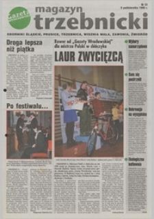 Magazyn Trzebnicki : Oborniki Śląskie, Prusice, Trzebnica, Wisznia Mała, Zawonia, Żmigród : dodatek do "Gazety Wrocławskiej", 1998, nr 51 [9.10]