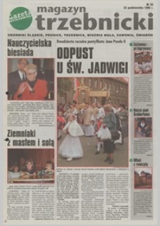 Magazyn Trzebnicki : Oborniki Śląskie, Prusice, Trzebnica, Wisznia Mała, Zawonia, Żmigród : dodatek do "Gazety Wrocławskiej", 1998, nr 53 [23.10]