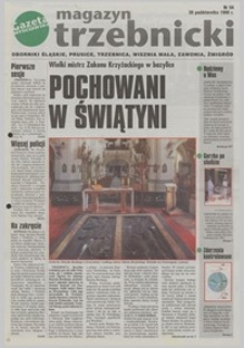 Magazyn Trzebnicki : Oborniki Śląskie, Prusice, Trzebnica, Wisznia Mała, Zawonia, Żmigród : dodatek do "Gazety Wrocławskiej", 1998, nr 54 [30.10]
