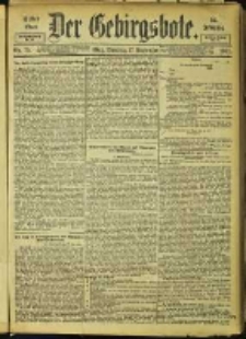 Der Gebirgsbote, 1901, nr 75