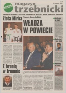 Magazyn Trzebnicki : Oborniki Śląskie, Prusice, Trzebnica, Wisznia Mała, Zawonia, Żmigr&oacute;d : dodatek do "Gazety Wrocławskiej", 1998, nr 56 [13.11]