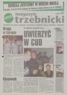Magazyn Trzebnicki : Oborniki Śląskie, Prusice, Trzebnica, Wisznia Mała, Zawonia, Żmigród : dodatek do "Gazety Wrocławskiej", 1998, nr 60 [11.12]