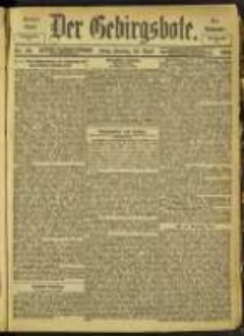Der Gebirgsbote, 1902, nr 33