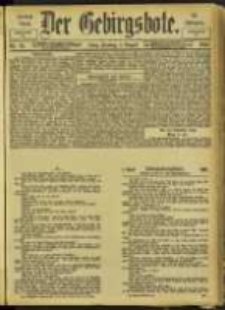 Der Gebirgsbote, 1902, nr 61