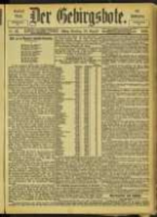 Der Gebirgsbote, 1902, nr 67