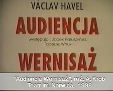 Audiencja i Wernisaż [zapis spektaklu] [Film]