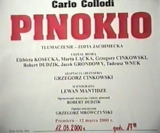 Pinokio [zapis spektaklu] [Film]
