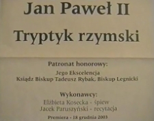 Tryptyk Rzymski [zapis spektaklu] [Film]