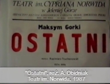 Ostatni [zapis spektaklu] [Film]