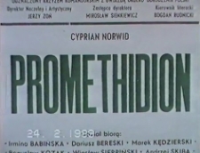 Promethidion [zapis spektaklu] [Film]