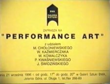 Performance Art. Część 1 [Film]