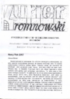 Kurier Kromnowski. Miesięcznik Sołectwa Kromnów, 2017, nr 1 (138)