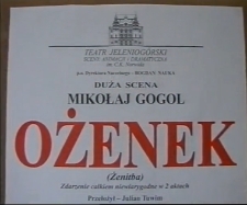 Ożenek [zapis spektaklu] [Film]