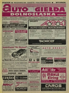 Auto Giełda Dolnośląska : regionalna gazeta ogłoszeniowa, R. 5, 1997, nr 1/2 (330) [3.01]