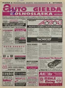 Auto Giełda Dolnośląska : regionalna gazeta ogłoszeniowa, R. 5, 1997, nr 4 (332) [10.01]
