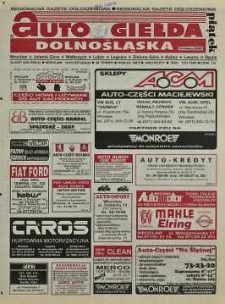 Auto Giełda Dolnośląska : regionalna gazeta ogłoszeniowa, R. 5, 1997, nr 22 (350) [14.03]