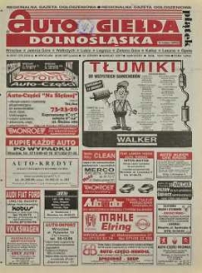 Auto Giełda Dolnośląska : regionalna gazeta ogłoszeniowa, R. 5, 1997, nr 50 (378) [20.06]