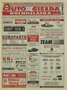 Auto Giełda Dolnośląska : regionalna gazeta ogłoszeniowa, R. 5, 1997, nr 53 (381) [1.07]