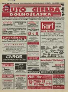 Auto Giełda Dolnośląska : regionalna gazeta ogłoszeniowa, R. 5, 1997, nr 58 (386) [25.07]