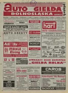 Auto Giełda Dolnośląska : regionalna gazeta ogłoszeniowa, R. 5, 1997, nr 66 (394) [22.08]