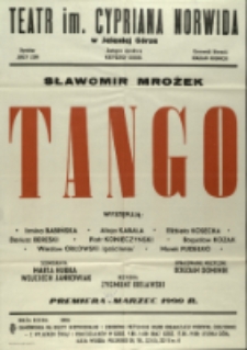 Tango - afisz premierowy [Dokument życia społecznego]
