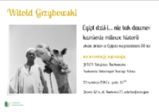 "Egipt dziś i... nie tak dawno: kamienie milowe historii" : skala zmian w Egipcie na przestrzeni 38 lat - plakat [Dokument życia społecznego]