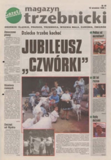 Magazyn Trzebnicki : Oborniki Śląskie, Prusice, Trzebnica, Wisznia Mała, Zawonia, Żmigród : dodatek do "Gazety Wrocławskiej", 1998, nr 48 [18.09]
