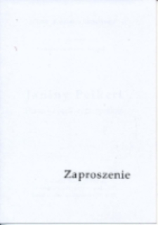 Janina Peikert - "Portret życzliwych spotkań" : wystawa fotografii - zaproszenie [Dokument życia społecznego]