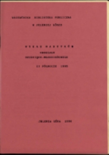 Wykaz nabytk&oacute;w Oddziału Dziecięco-Młodzieżowego II p&oacute;łrocze 1995 roku [Dokument życia społecznego]