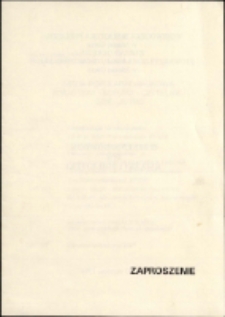 Biblioteka - książka - czytelnik dziś - jutro : sesja popularnonaukowa - zaproszenie [Dokument życia społecznego]