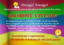Kolorowe czytanie - afisz [Dokument życia społecznego]