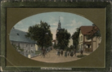Partie mit Kirche und Post in Deutmannsdorf [dokument ikonograficzny]