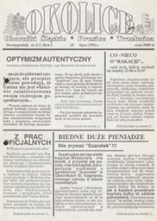 Okolice : Oborniki Śląskie, Prusice, Trzebnica, 1992, nr 2 [10.07]