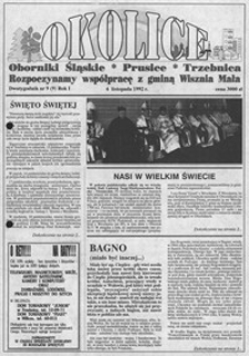 Okolice : Oborniki Śląskie, Prusice, Trzebnica, 1992, nr 9 [6.11]