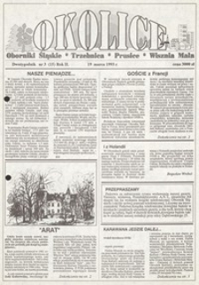 Okolice: Oborniki Śląskie, Trzebnica, Prusice, Wisznia Mała, 1993, nr 3 (15) [19.03]