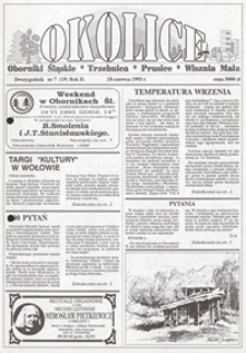 Okolice: Oborniki Śląskie, Trzebnica, Prusice, Wisznia Mała, 1993, nr 7 (19) [18.06]