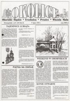 Okolice: Oborniki Śląskie, Trzebnica, Prusice, Wisznia Mała, 1993, nr 8 (20) [9.07]