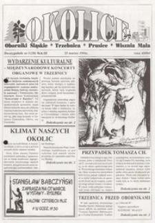 Okolice : Oborniki Śląskie, Trzebnica, Prusice, Wisznia Mała, 1994, nr 3 (28) [25.03]