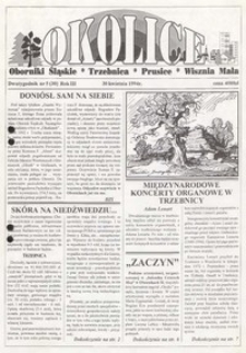 Okolice : Oborniki Śląskie, Trzebnica, Prusice, Wisznia Mała, 1994, nr 5 (30) [30.04]